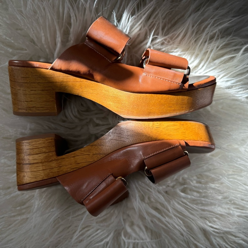 MERCEDES CASTILLO Lisanne Napa Leather Platform Sandals • size 6 - Picture 7 of 8